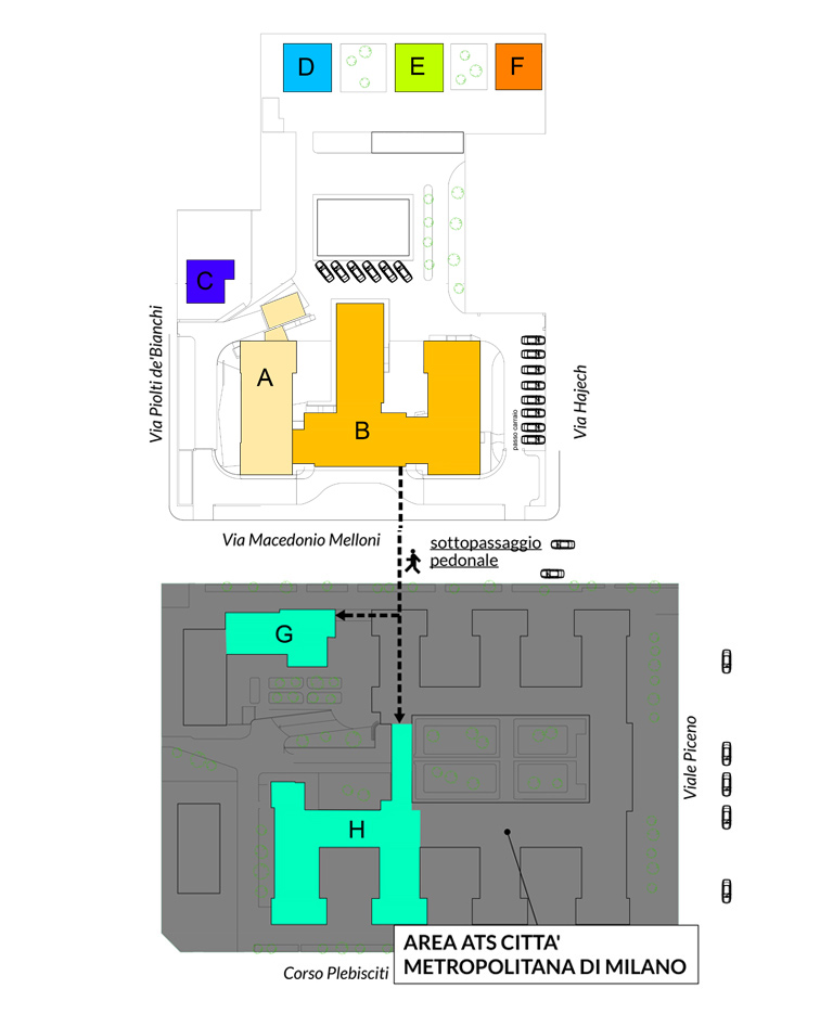 Mappa ospedale Melloni Mappa ospedale Melloni